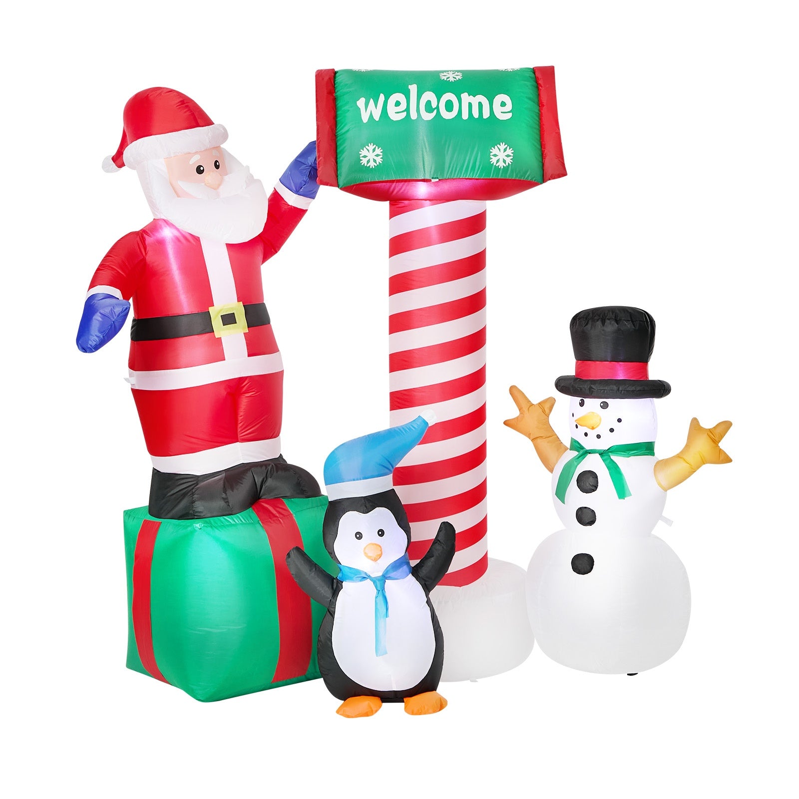 Tinseltown Christmas Inflatable Santa LED Light Outdoor Indoor Xmas Decoration
