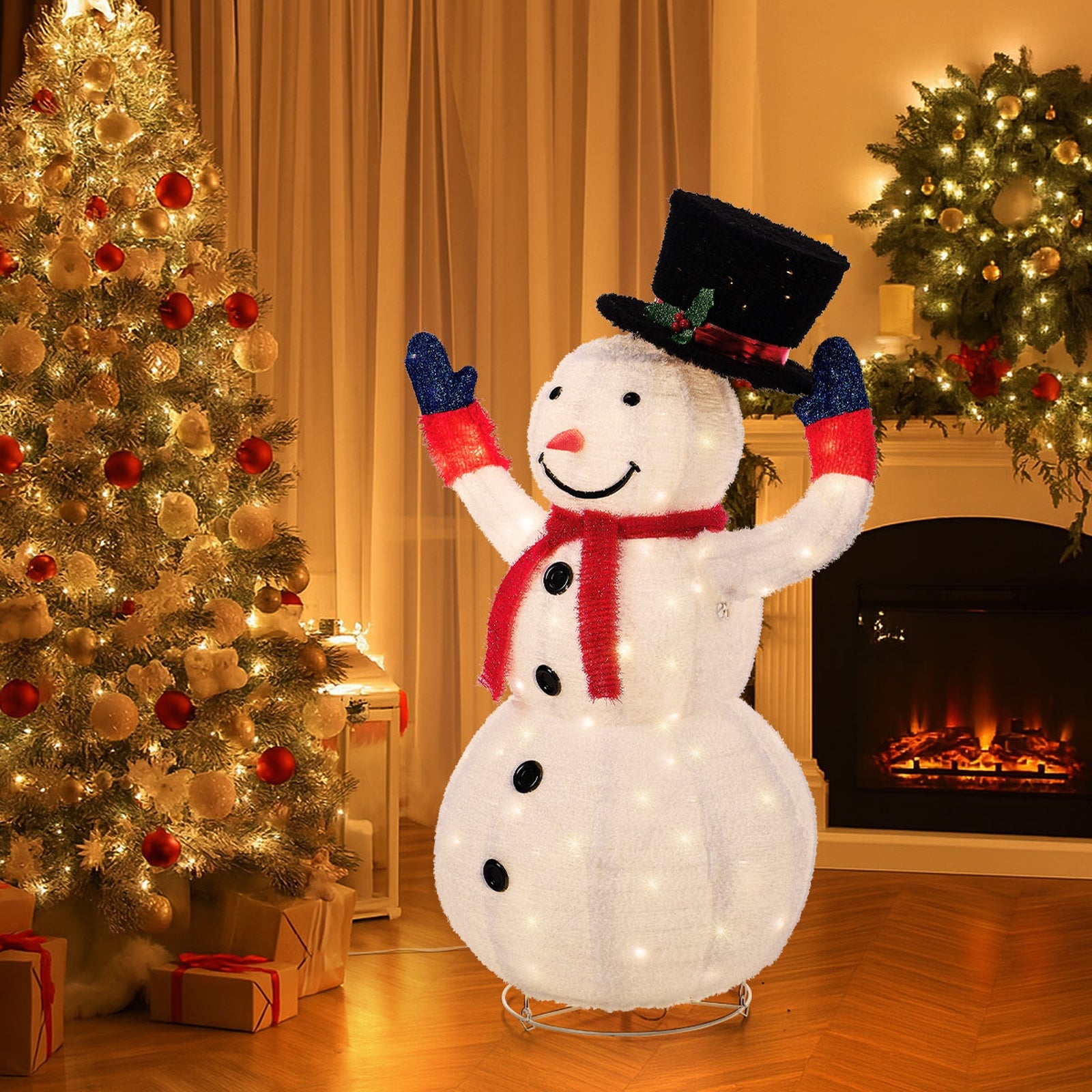 Tinseltown 3D Christmas LED Lights Snowman Outdoor Xmas Decor