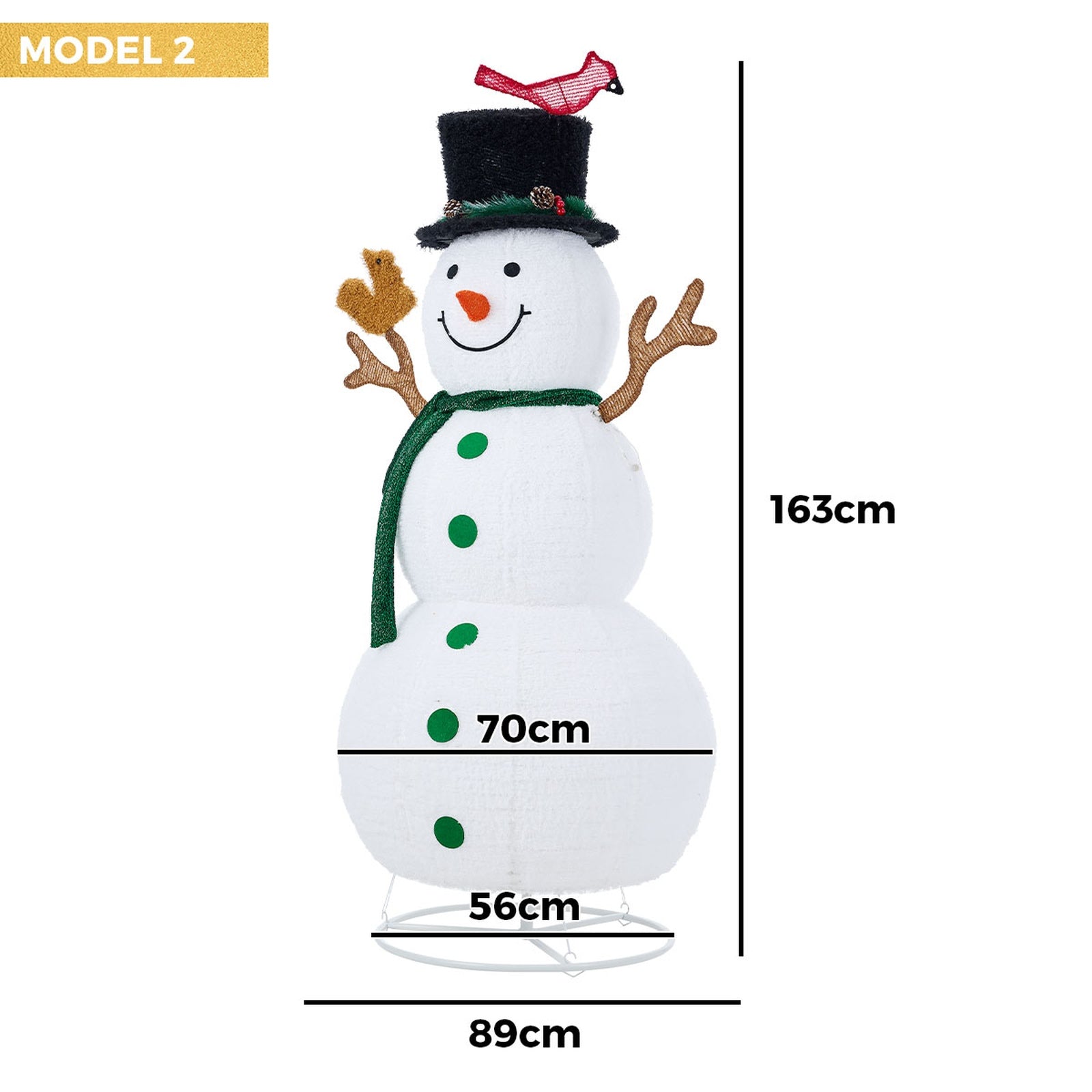 Tinseltown 3D Christmas LED Lights Snowman Outdoor Xmas Decor