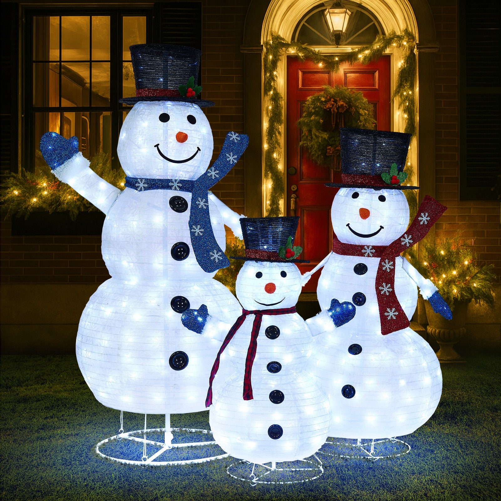 Tinseltown 3D Christmas LED Lights Snowman Outdoor Xmas Decor