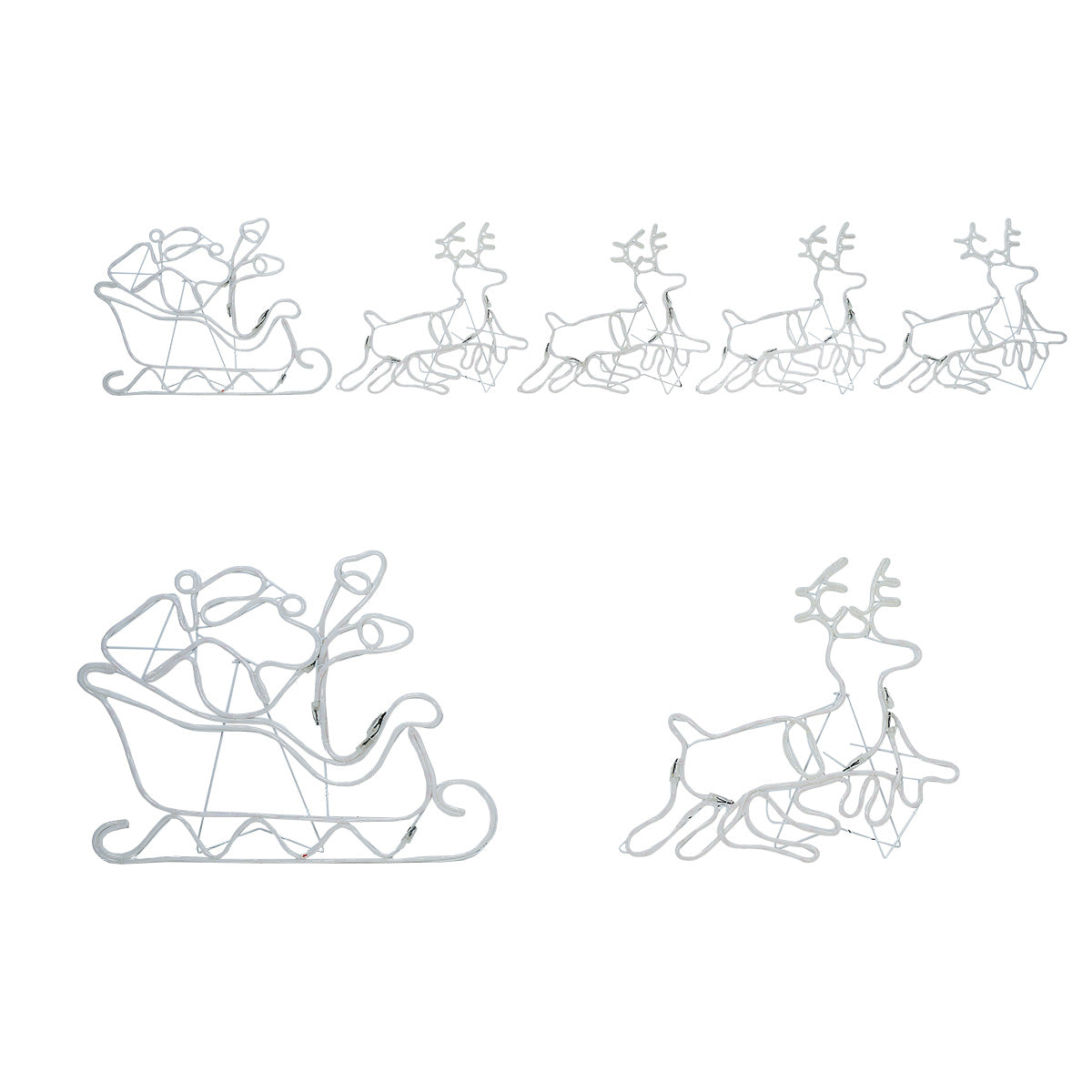 Tinseltown Christmas Light LED Motif Rope Lights Santa Motorbike Outdoor - Sunyee