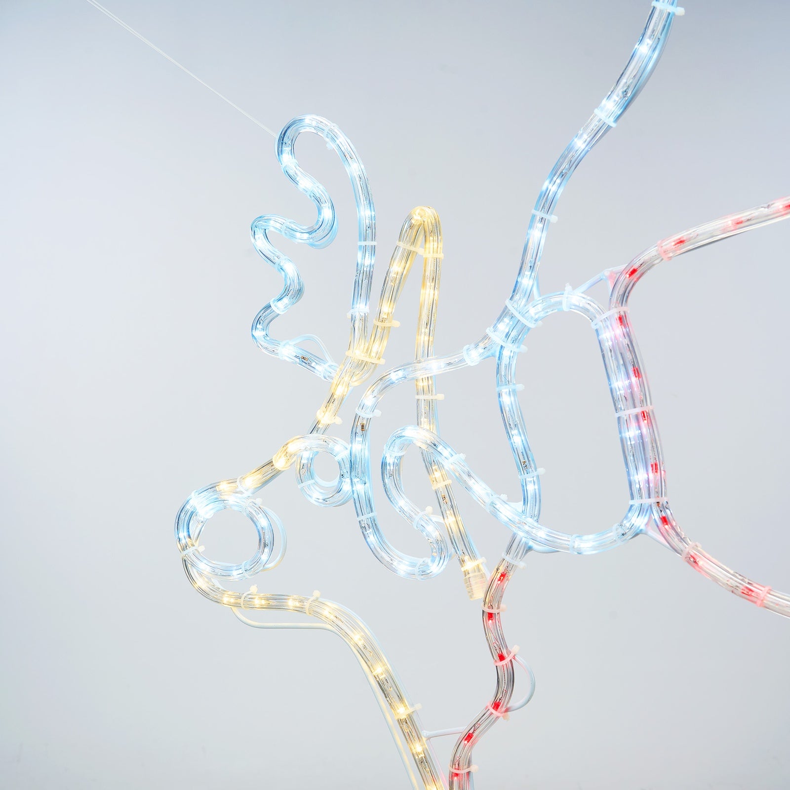 Tinseltown Christmas Lights Santa Motorbike LED Rope Lights Motifs Display - Sunyee