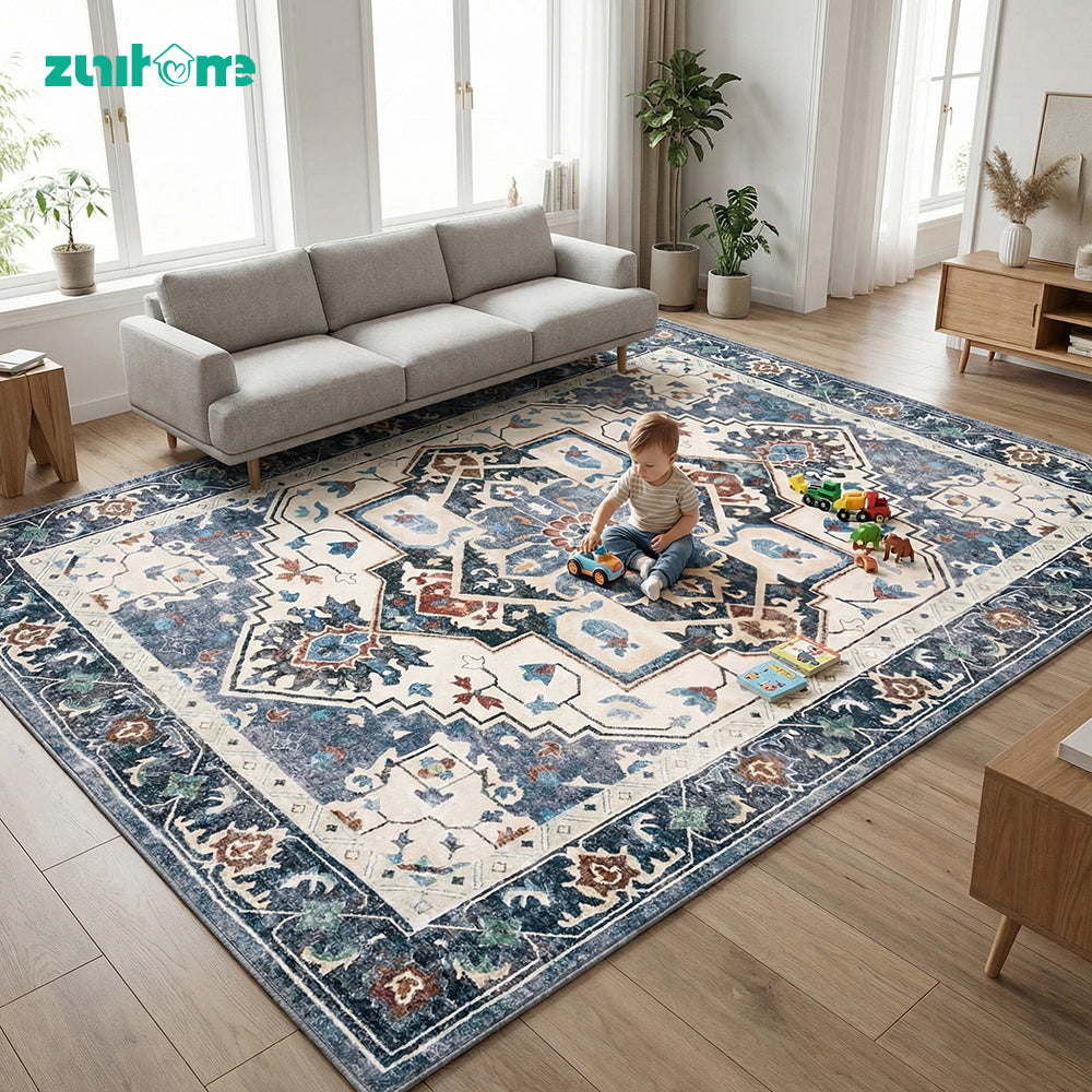 ZUNI Baby Floor Mat Washable Short Pile Play Mat Bedroom - Sunyee