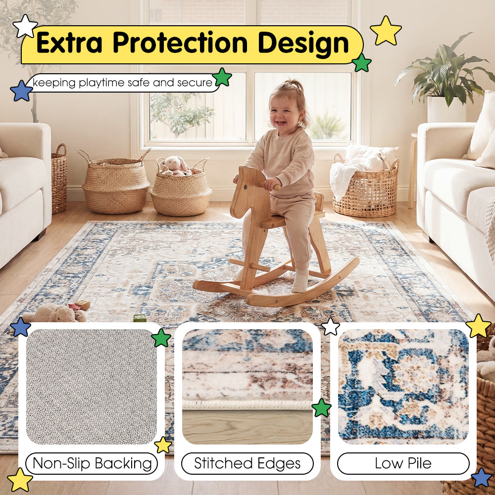 ZUNI Baby Floor Mat Washable Short Pile Play Mat Bedroom - Sunyee