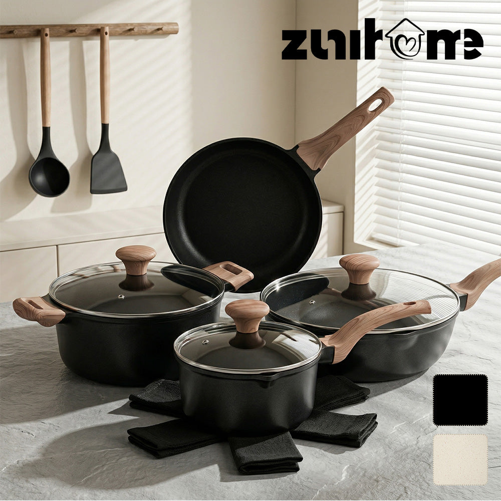ZUNI 13PCS Nonstick Cookware Pots & Pans Set Granite Coating Cooking Set - Sunyee