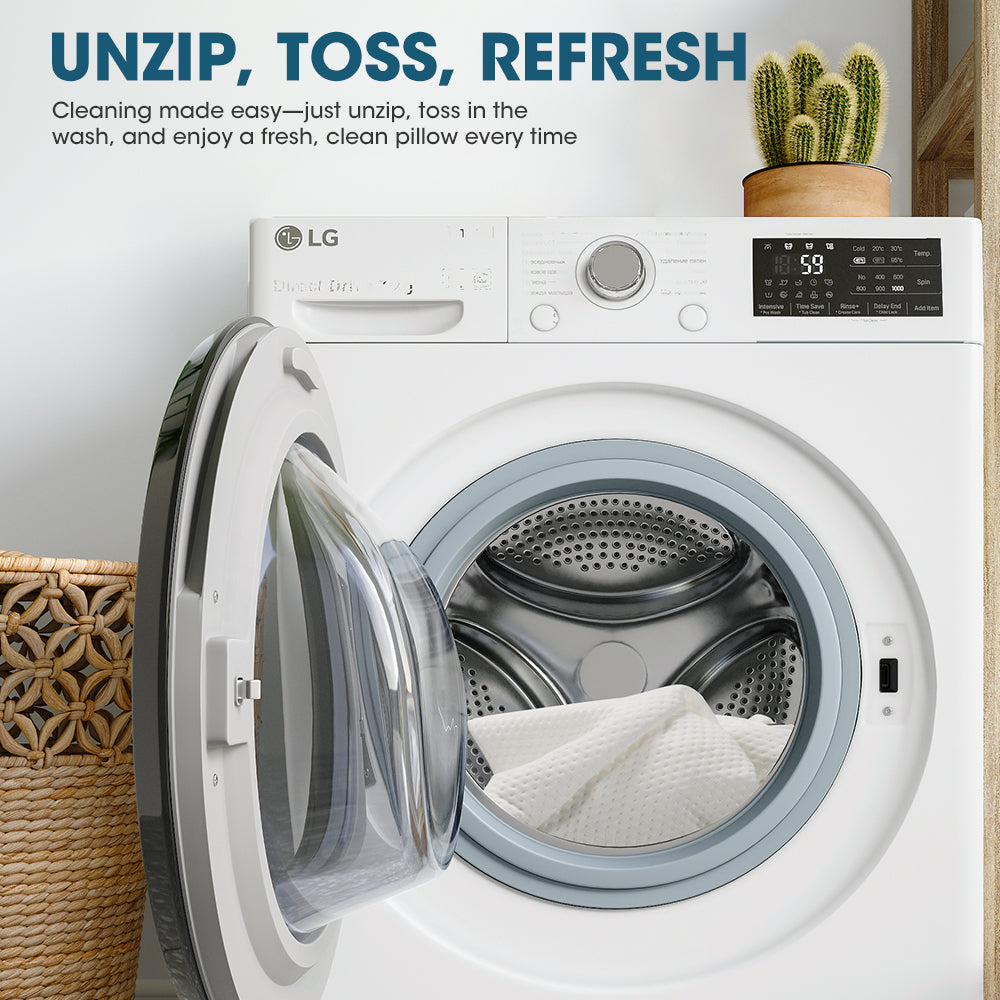 ZUNI Memory Foam Pillow High Low Side Sleeping Ergonomic Design Health 55/60CM - Sunyee