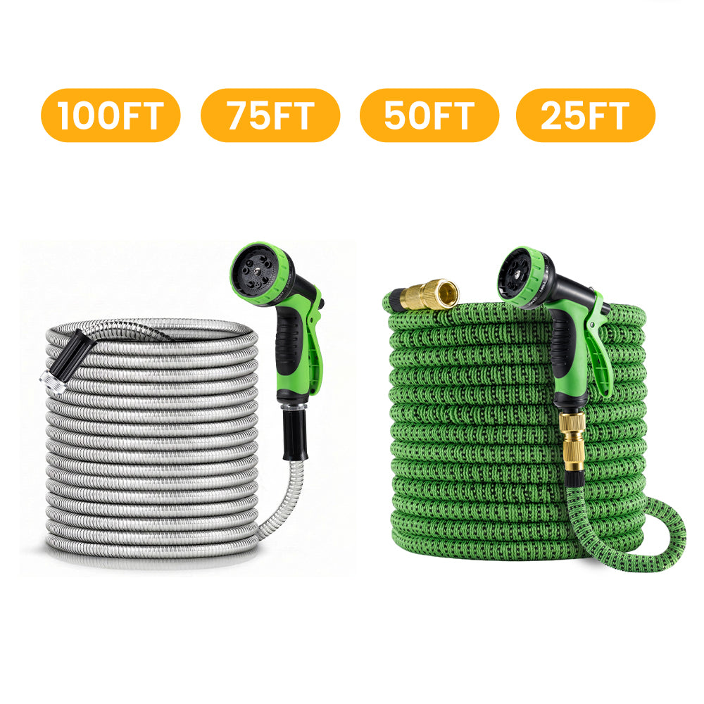 ZUNI Flexible Garden Water Hose 10 Function Spray Nozzle