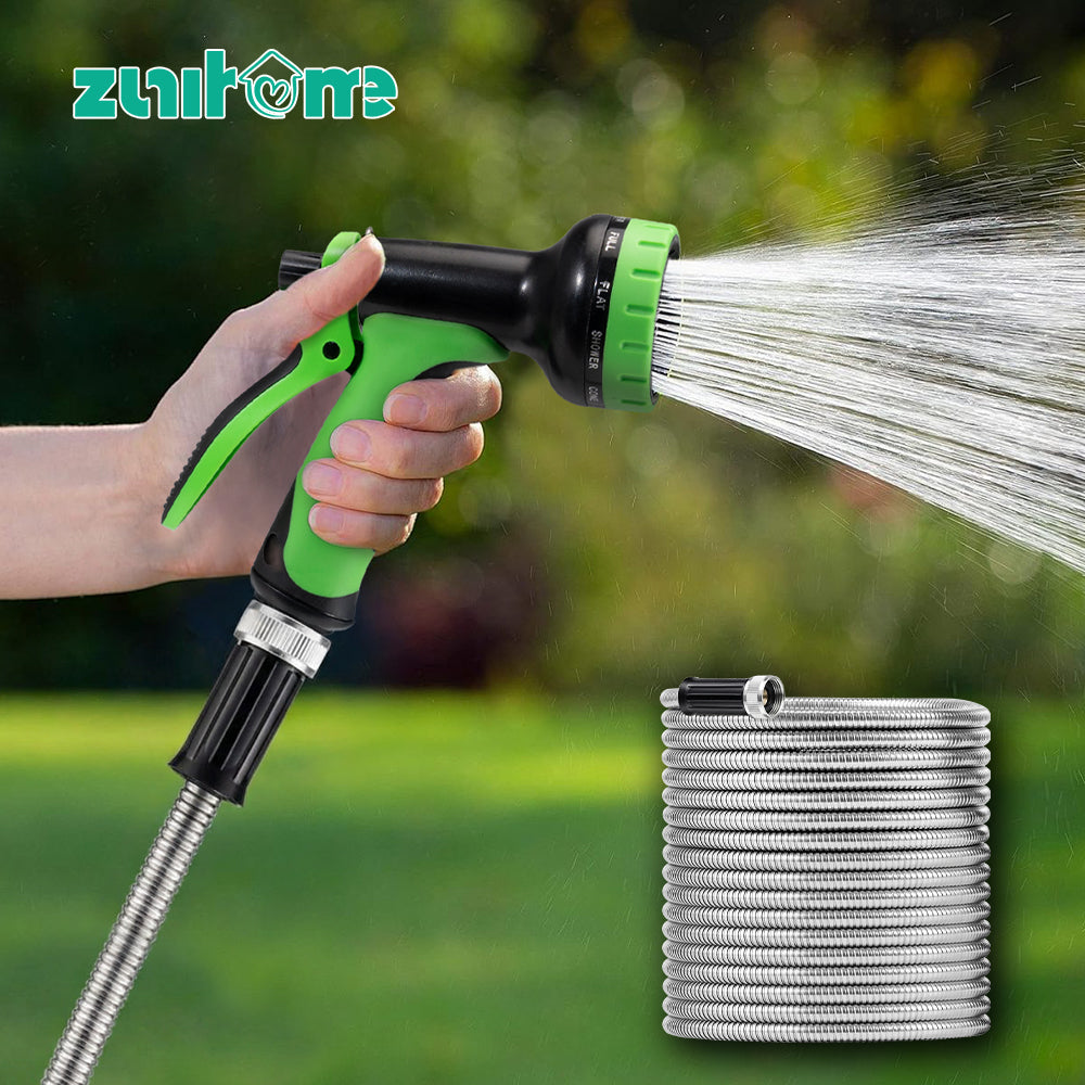 ZUNI Flexible Garden Water Hose 10 Function Spray Nozzle