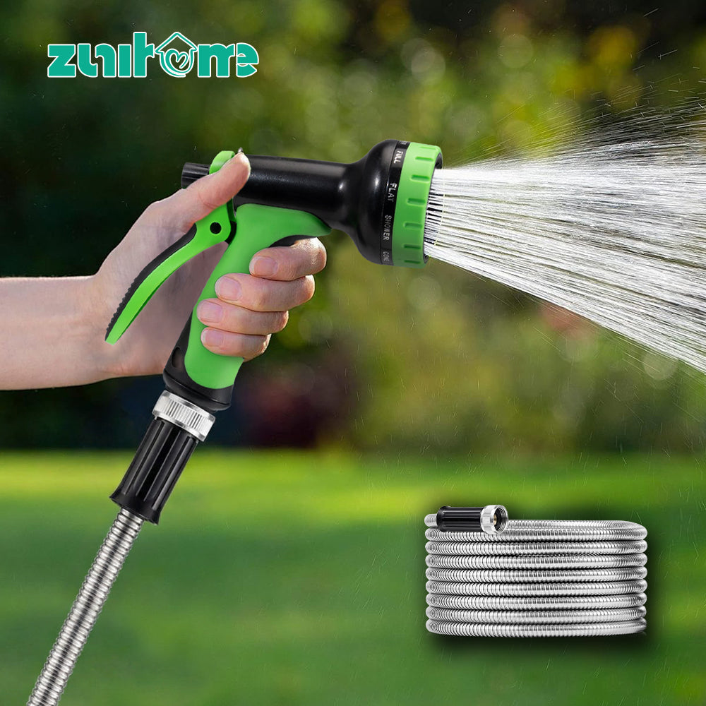 ZUNI Flexible Garden Water Hose 10 Function Spray Nozzle