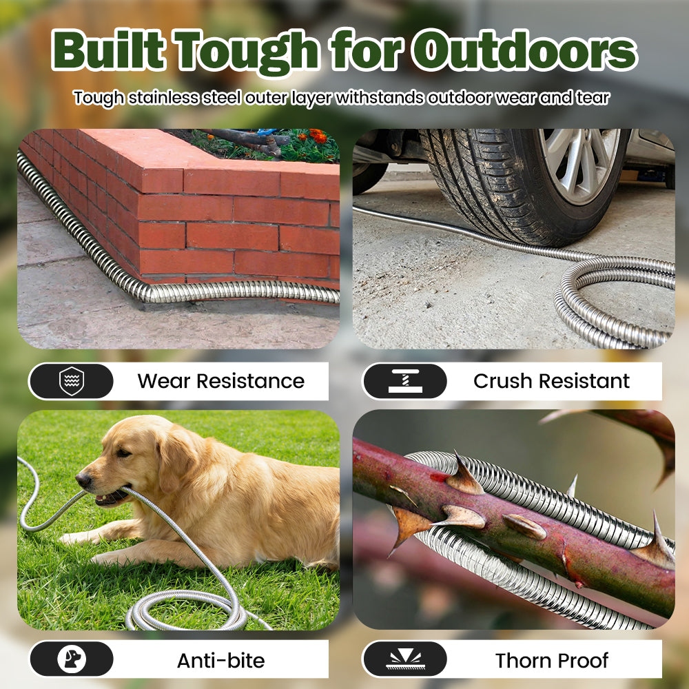 ZUNI Flexible Garden Water Hose 10 Function Spray Nozzle