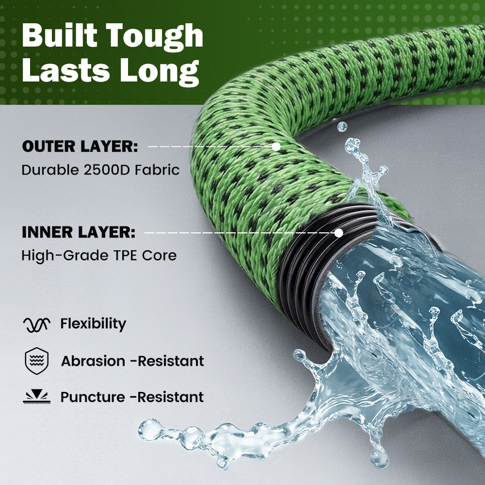 ZUNI Flexible Garden Water Hose 10 Function Spray Nozzle - Sunyee