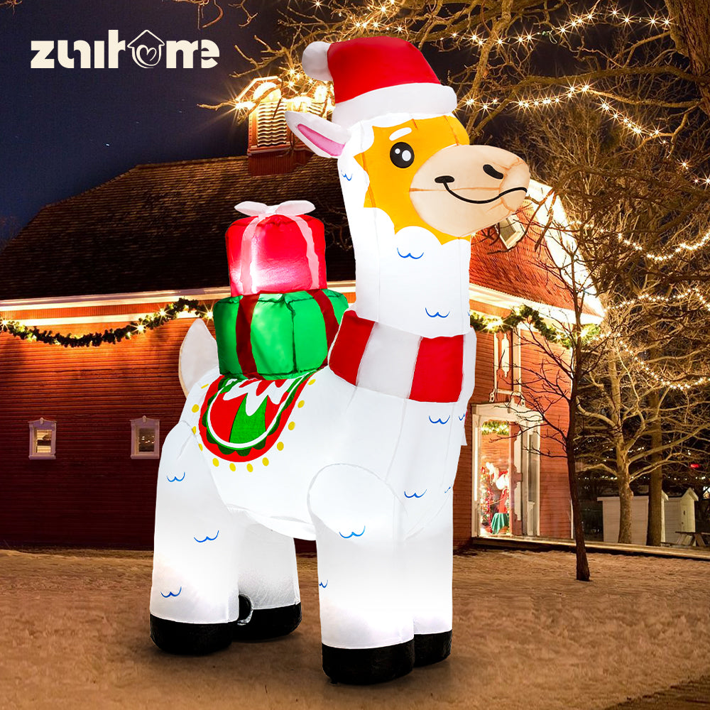 ZUNI Christmas Inflatable 1.8M Reindeer Xmas Outdoor Decoration LED Lights - Sunyee