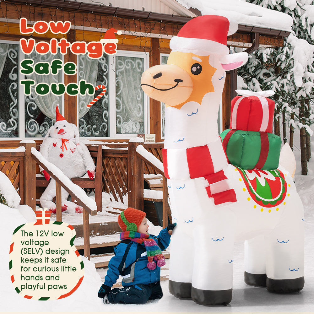 ZUNI Christmas Inflatable 1.8M Reindeer Xmas Outdoor Decoration LED Lights - Sunyee