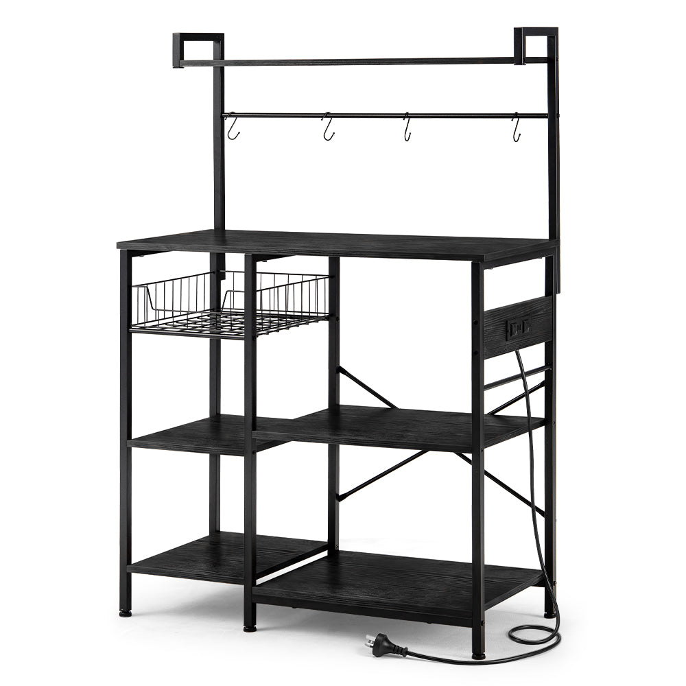 ZUNI Kitchen Bakers Rack with Power Outlet