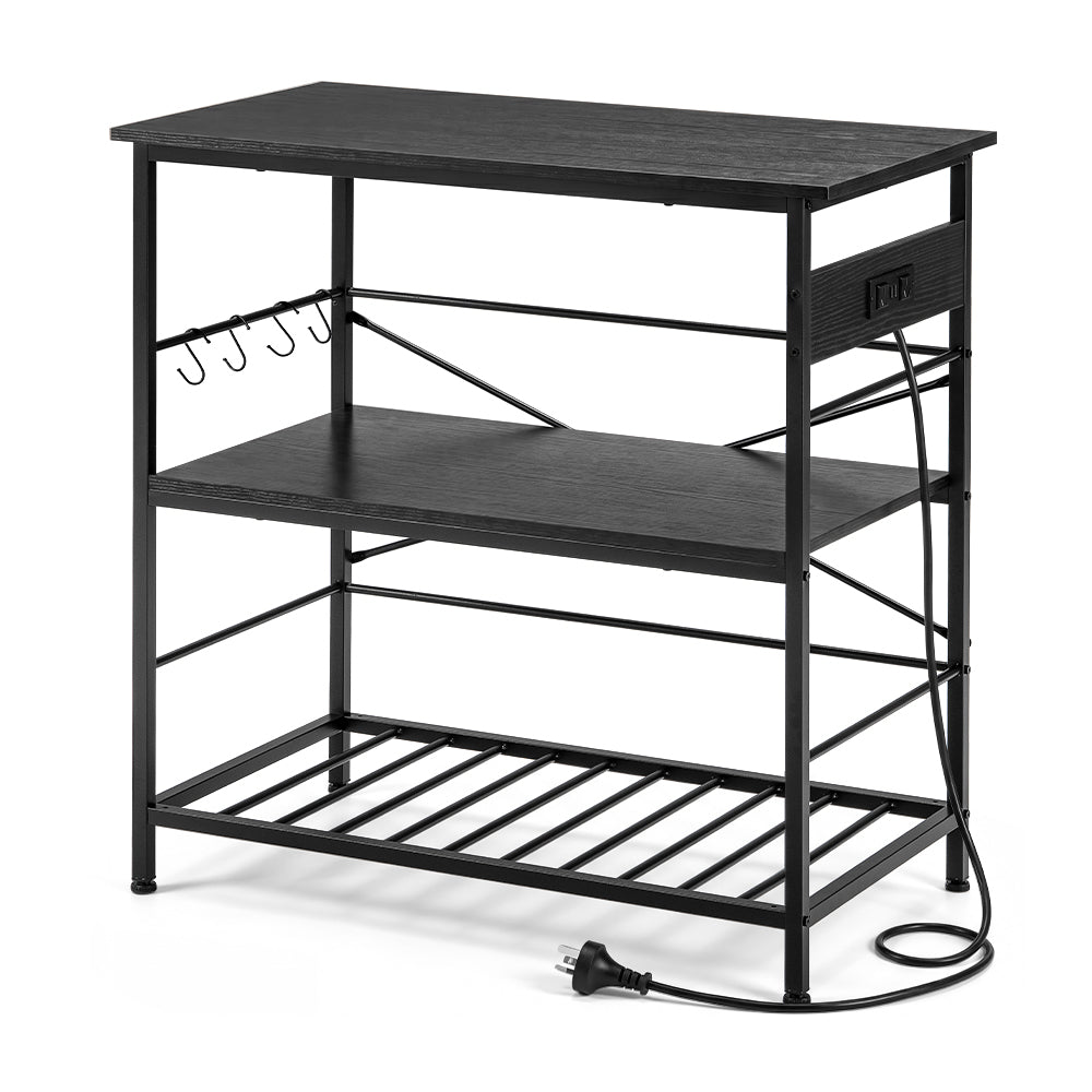 ZUNI Kitchen Bakers Rack with Power Outlet